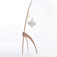 Walnut Vintage Living Room Floor Lamp