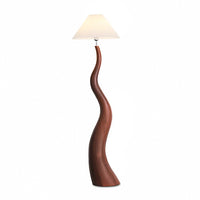 Sculptural White Floor Lamp
