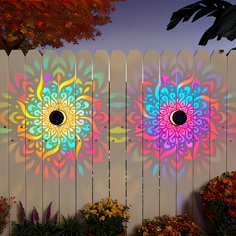 Solar Sunflower Wall Light, Ideal for Balcony & Garden, Perfect Gift Set
