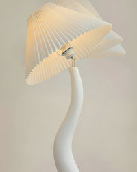 Sculptural White Floor Lamp