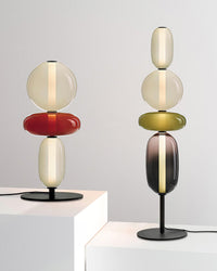Glass Gourd String Floor Lamp