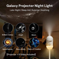 2-in-1 Galaxy Projector Night Light