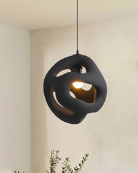 Twisted White Pendant Light