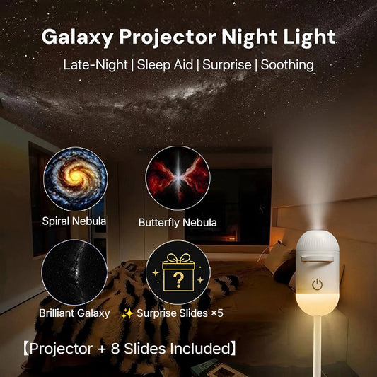 2-in-1 Galaxie-Projektor Nachtlicht