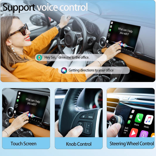 2-in-1 Wireless CarPlay & Android Auto Adapter – Plug & Play