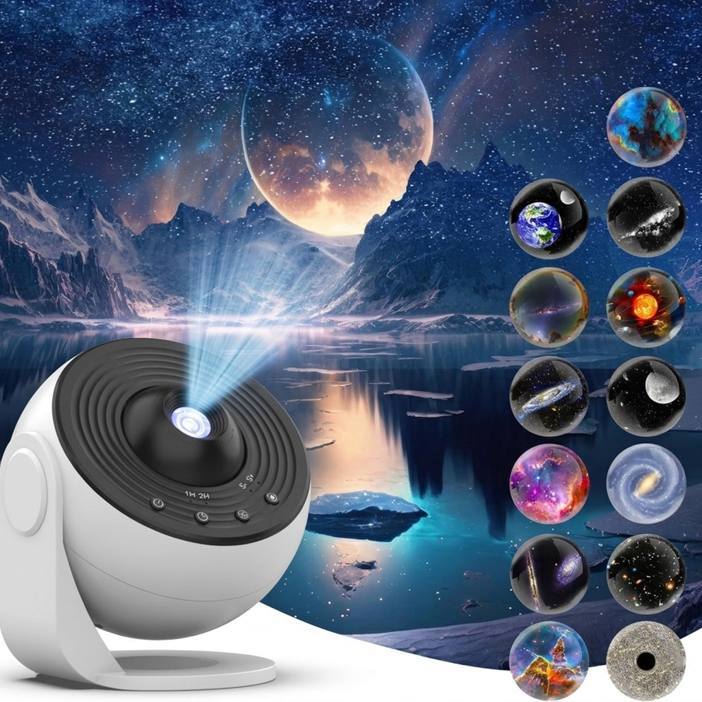 Planet Projector Diffuser Planetarium Projector Pro for Bedroom – Pro Version with Speaker & Whi ...