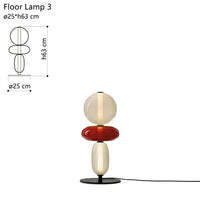 Glass Gourd String Floor Lamp