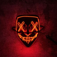 LED Purge Mask – Halloween Glowing Scary Mask