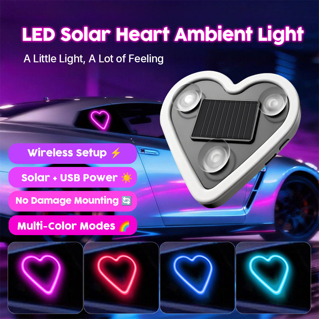 LumiHeart RGB Wireless Car Window Light With Smart Lighting