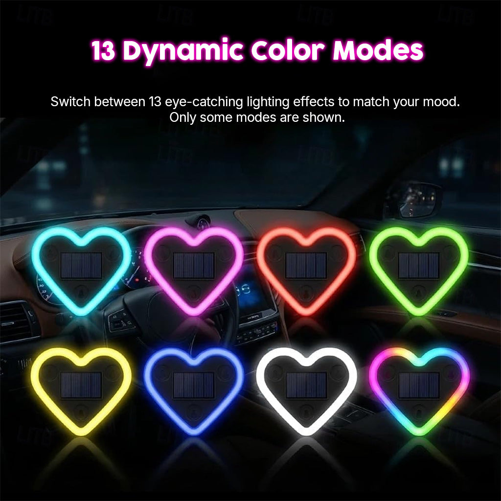 LumiHeart RGB Wireless Car Window Light With Smart Lighting