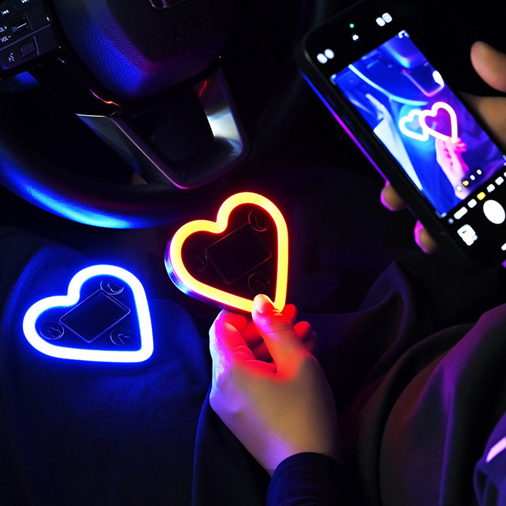 LumiHeart RGB Wireless Car Window Light With Smart Lighting