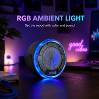 Aquro S3 Ultra – IPX7 Waterproof Shower Speaker with RGB Light & LED Display