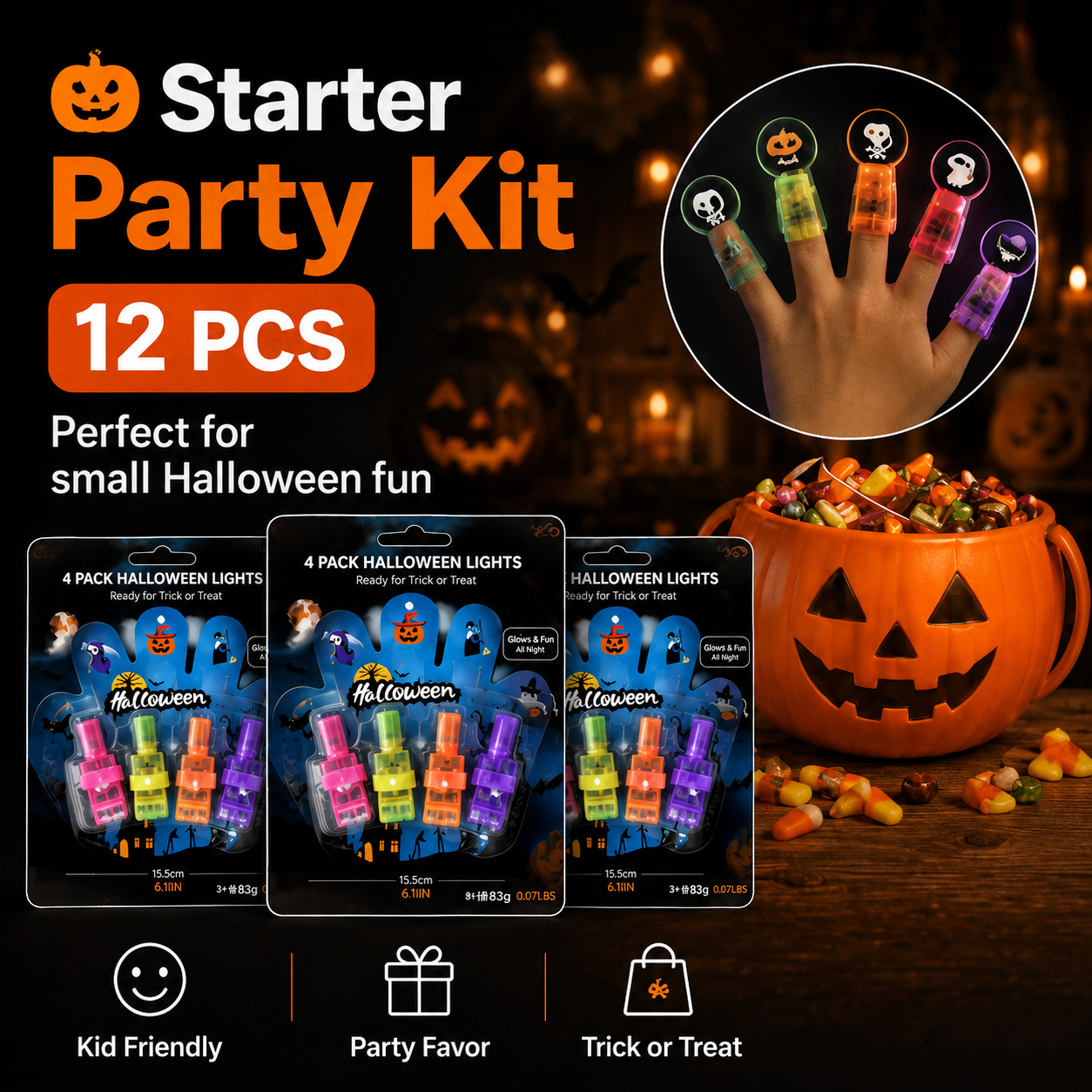 🎃👻Halloween Finger Projection Lights✈✈Free Shipping