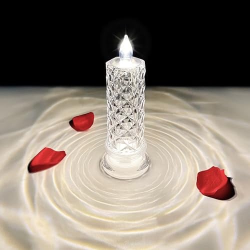 Flameless LED Candles with Christmas Decor