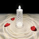 Flameless LED Candles with Christmas Decor