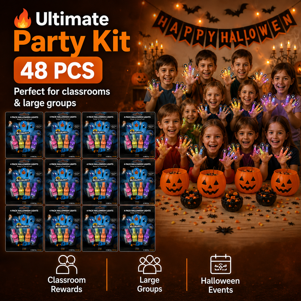 🎃👻Halloween Finger Projection Lights✈✈Free Shipping