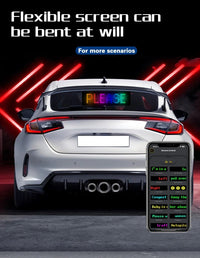 GlowPanel X – Programmable Car LED Display with Smart Remote Control