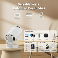 Mini 210° Smart Projector with Extra Large-Screen Display
