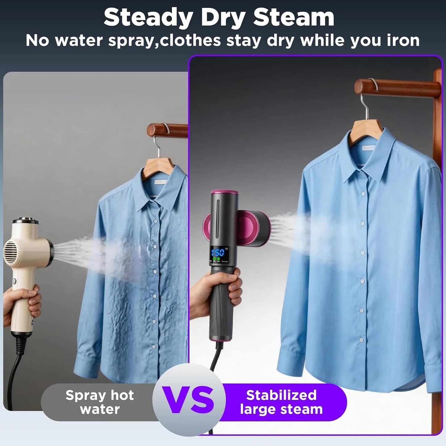2-in-1 Travel Steamer Iron