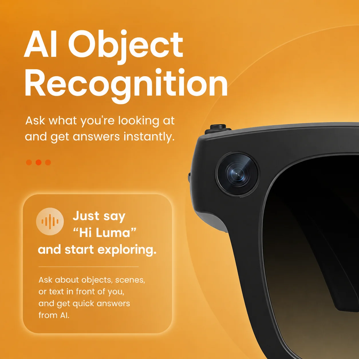 Luma All-in-One AI Electrochromic Smart Glasses