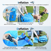 AeroLounge Go – Compact Pump-Free Inflatable Lounger