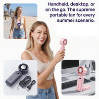 Portable Turbo Mini Fan with Ice Cooling Plate