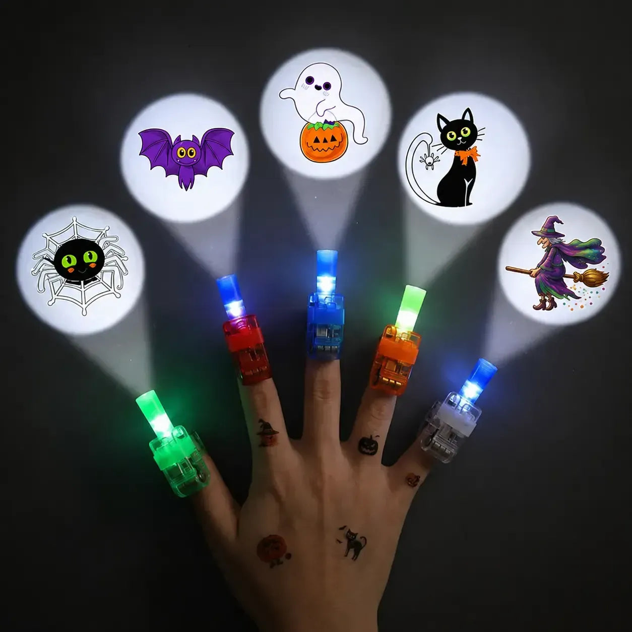 🎃👻Halloween Finger Projection Lights✈✈Free Shipping
