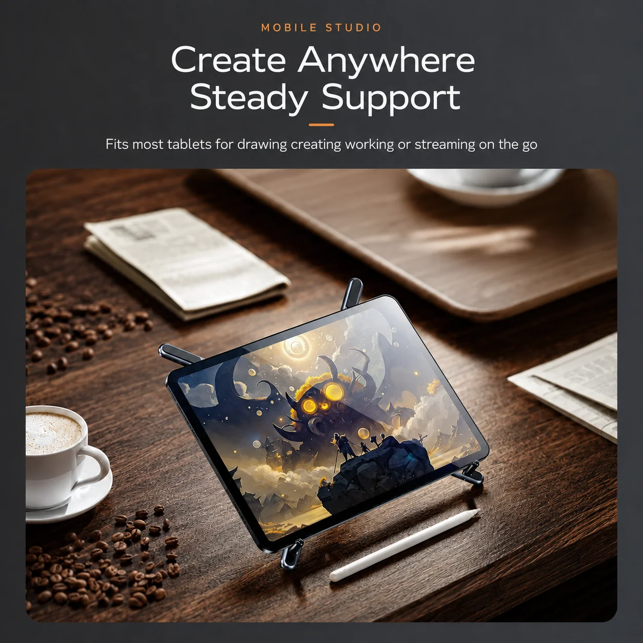4-in-1 Foldable Magnetic Device Stand