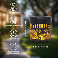Solar Sunflower Wall Light, Ideal for Balcony & Garden, Perfect Gift Set