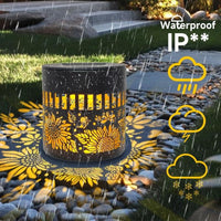 Solar Sunflower Wall Light, Ideal for Balcony & Garden, Perfect Gift Set