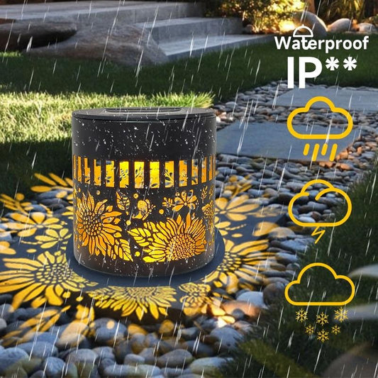 Solar Sunflower Wall Light, Ideal for Balcony & Garden, Perfect Gift Set