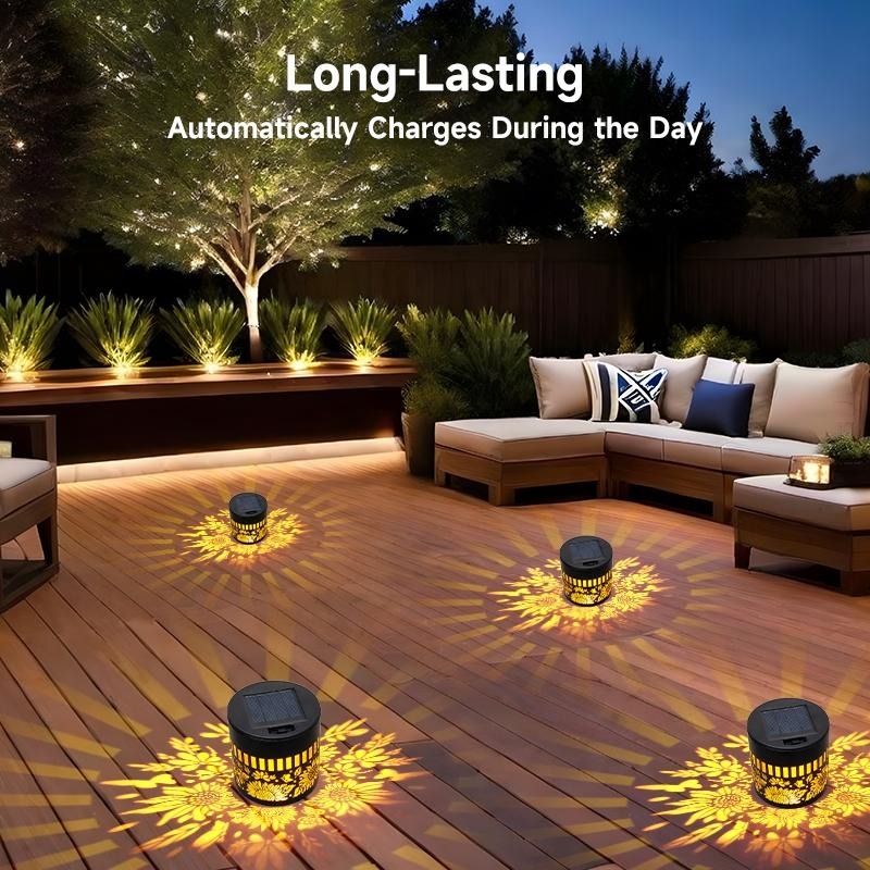 Solar Sunflower Wall Light, Ideal for Balcony & Garden, Perfect Gift Set