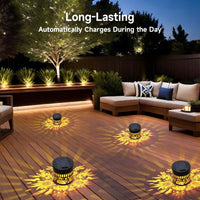 Solar Sunflower Wall Light, Ideal for Balcony & Garden, Perfect Gift Set