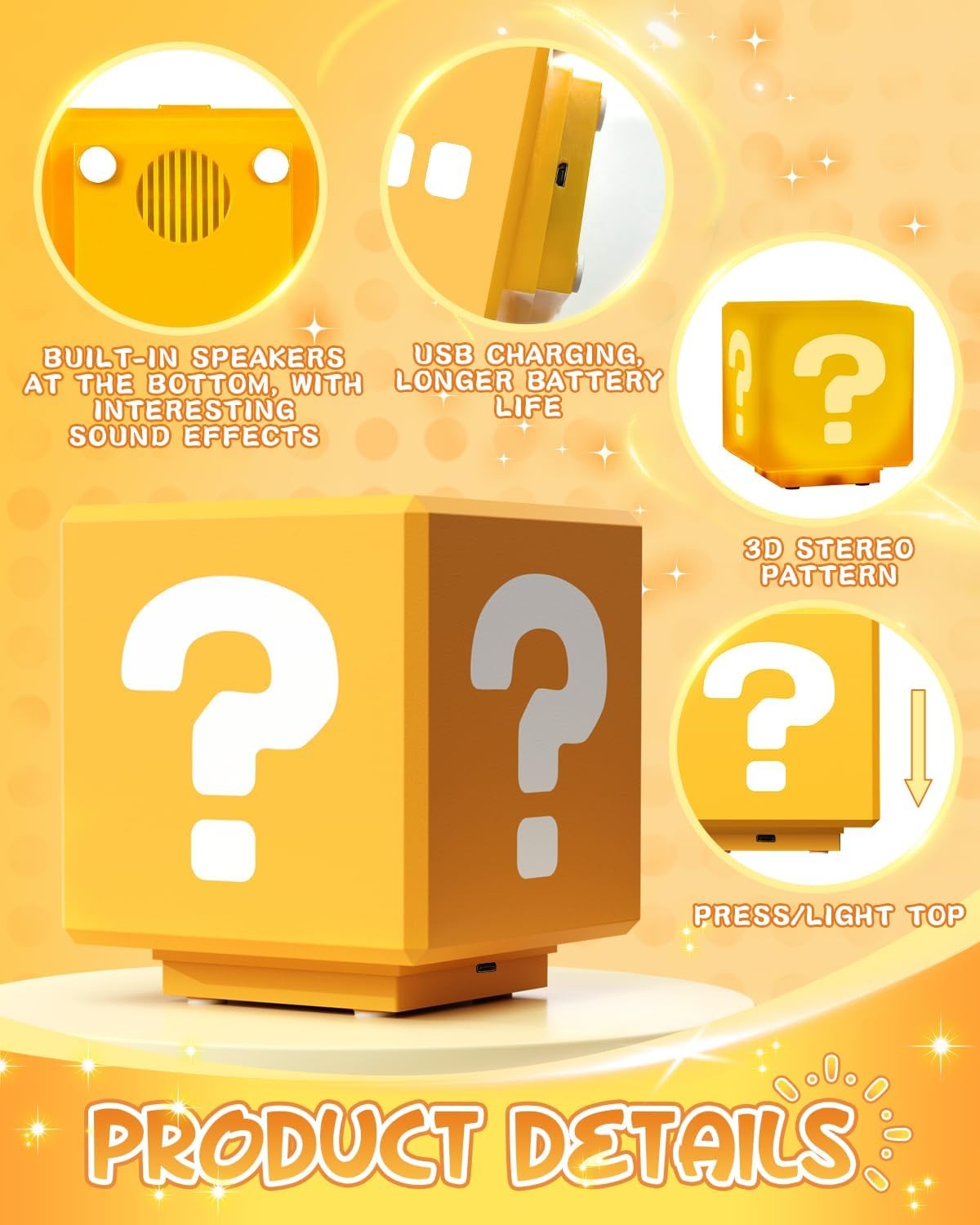 Super Mario Question Block LED Night Light