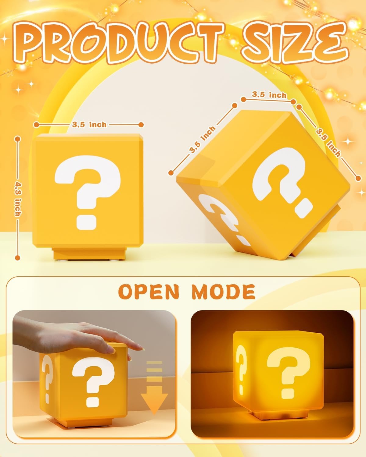 Super Mario Question Block LED Night Light