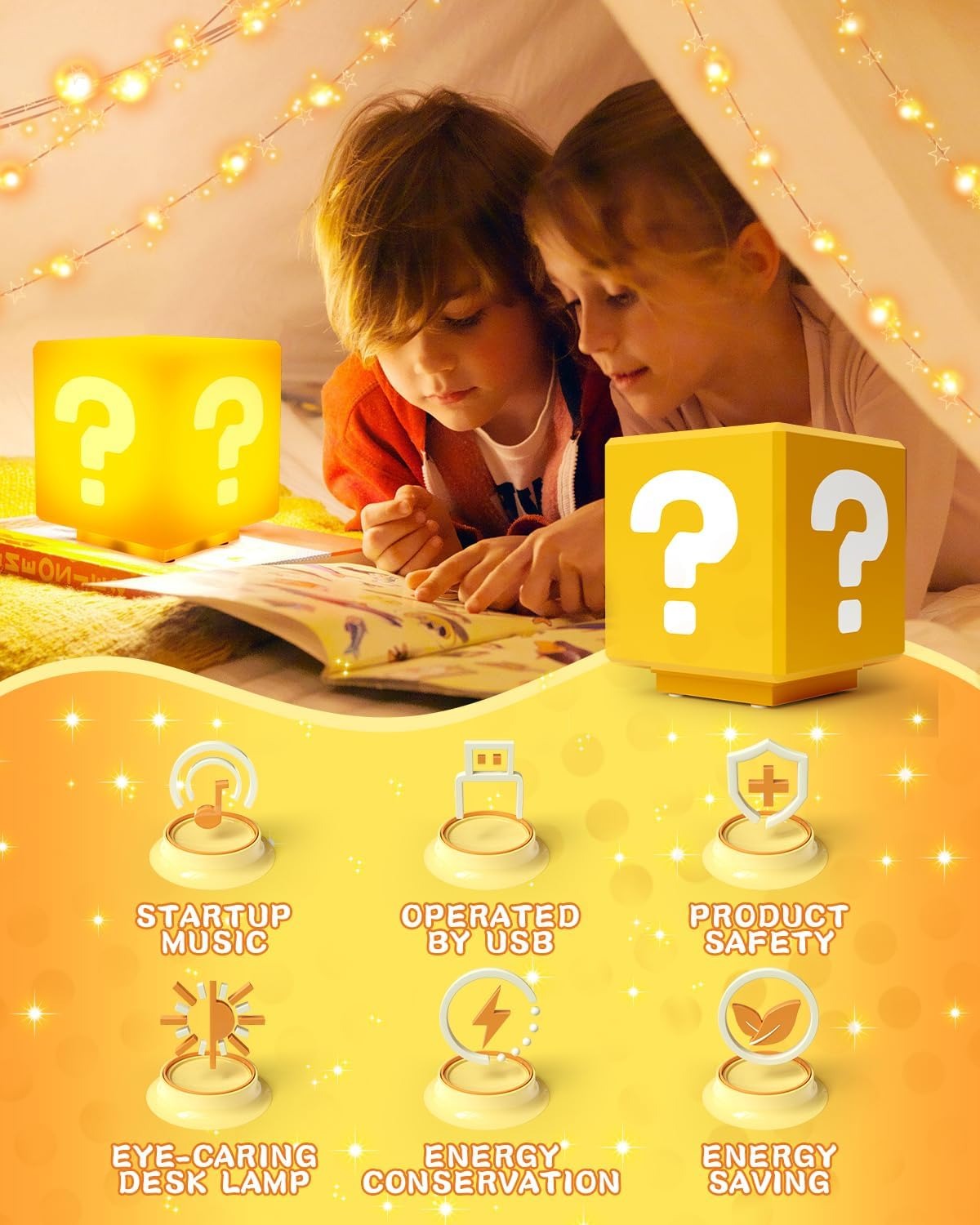 Super Mario Question Block LED Night Light