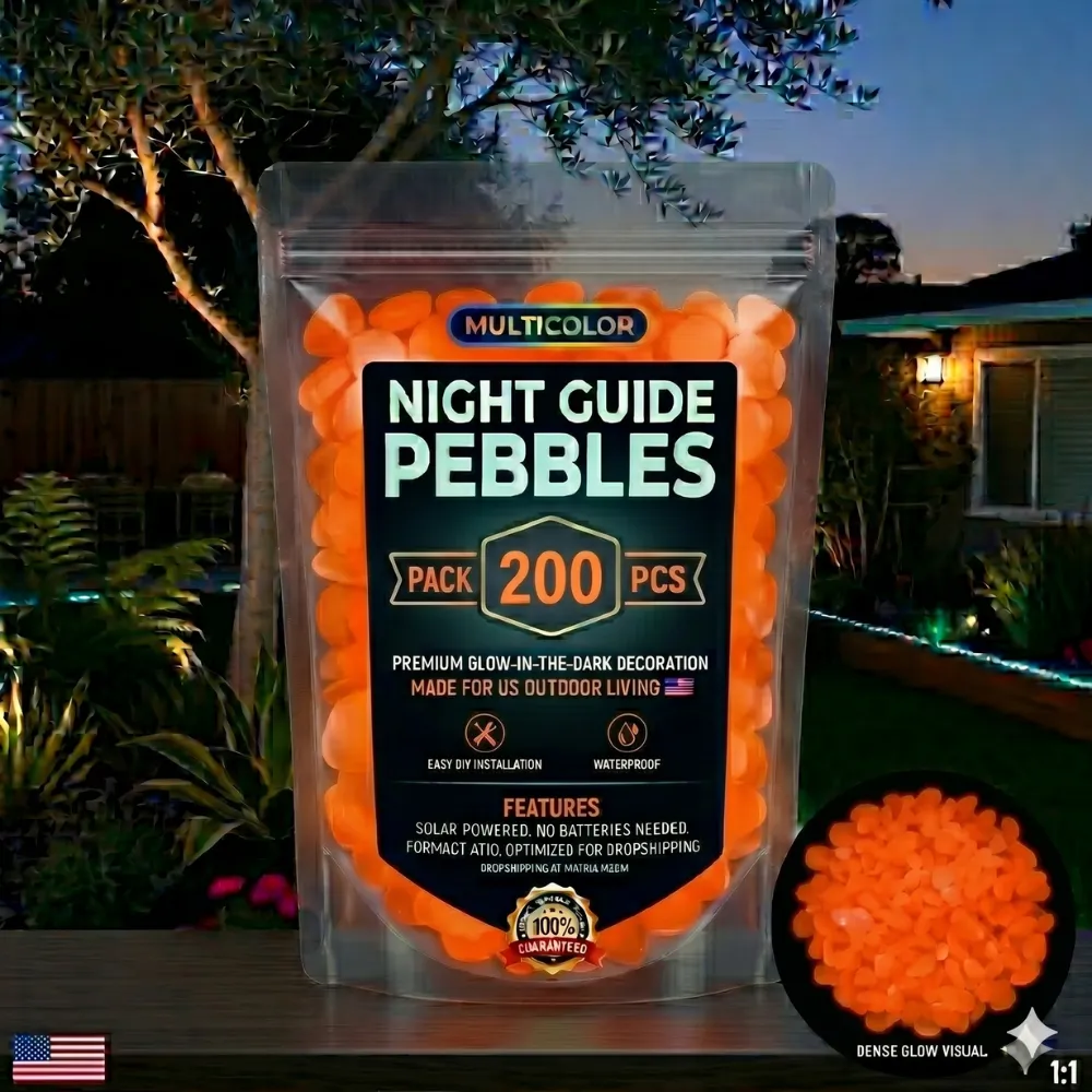 💥LAST DAY SALE 48%OFF💥🌈Colorful Glow-in-the-Dark Garden Stones