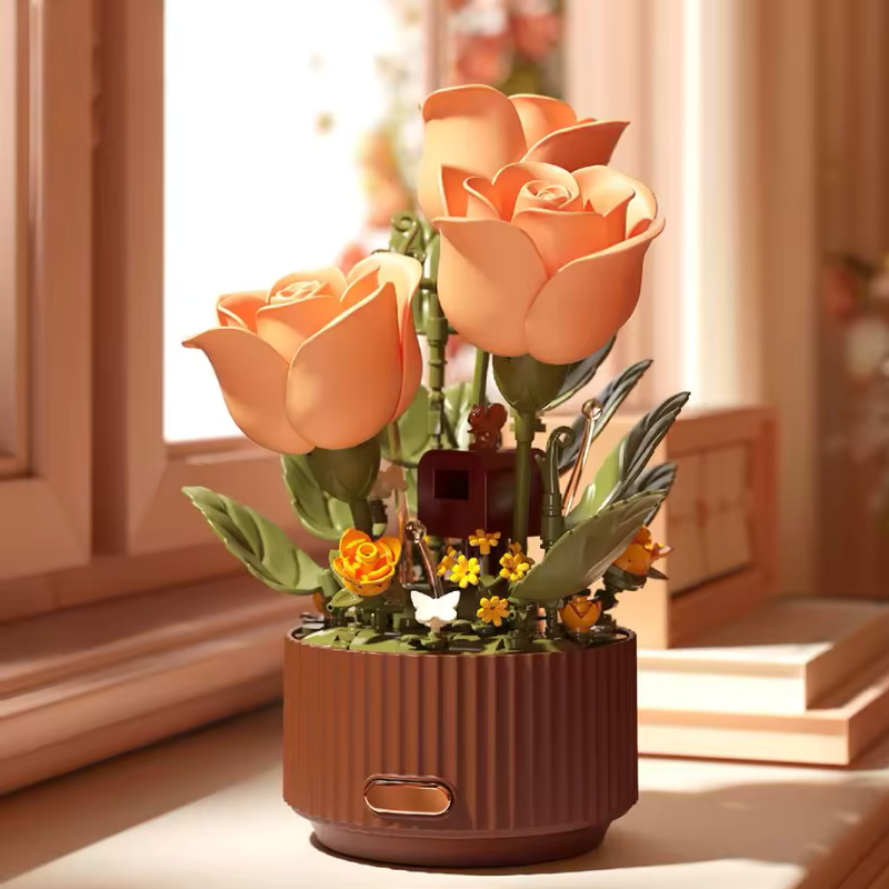 Electric Bloom Building Block Flower