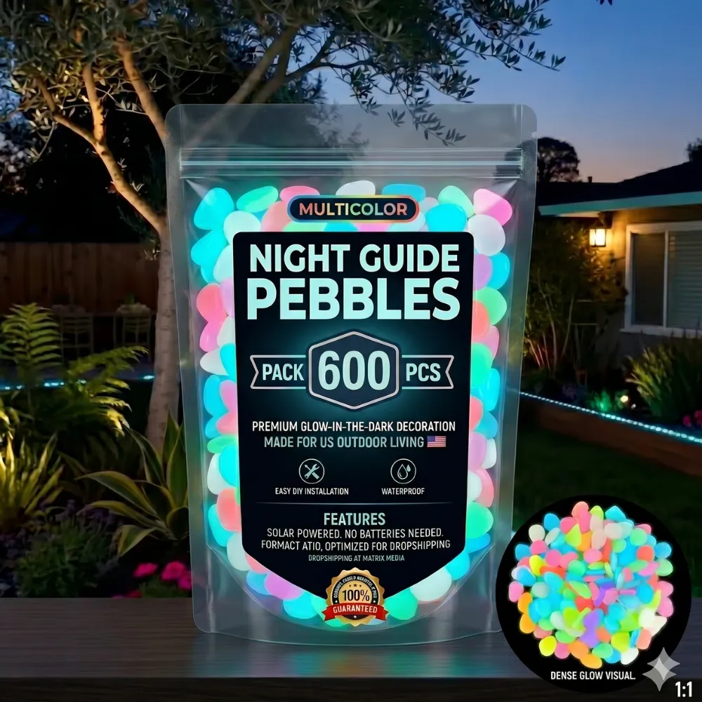💥LAST DAY SALE 48%OFF💥🌈Colorful Glow-in-the-Dark Garden Stones