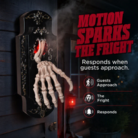 Spooky Skull Door Bell Hanging Decoration