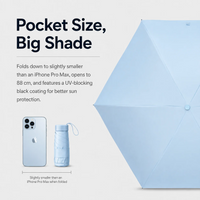 Ultra-Slim Mini Sun & Rain Umbrella – UPF 50+