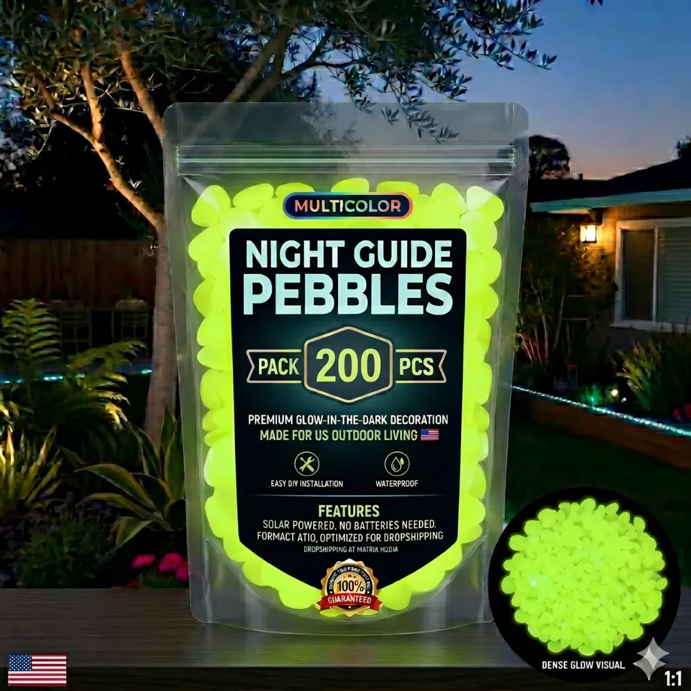 💥LAST DAY SALE 48%OFF💥🌈Colorful Glow-in-the-Dark Garden Stones