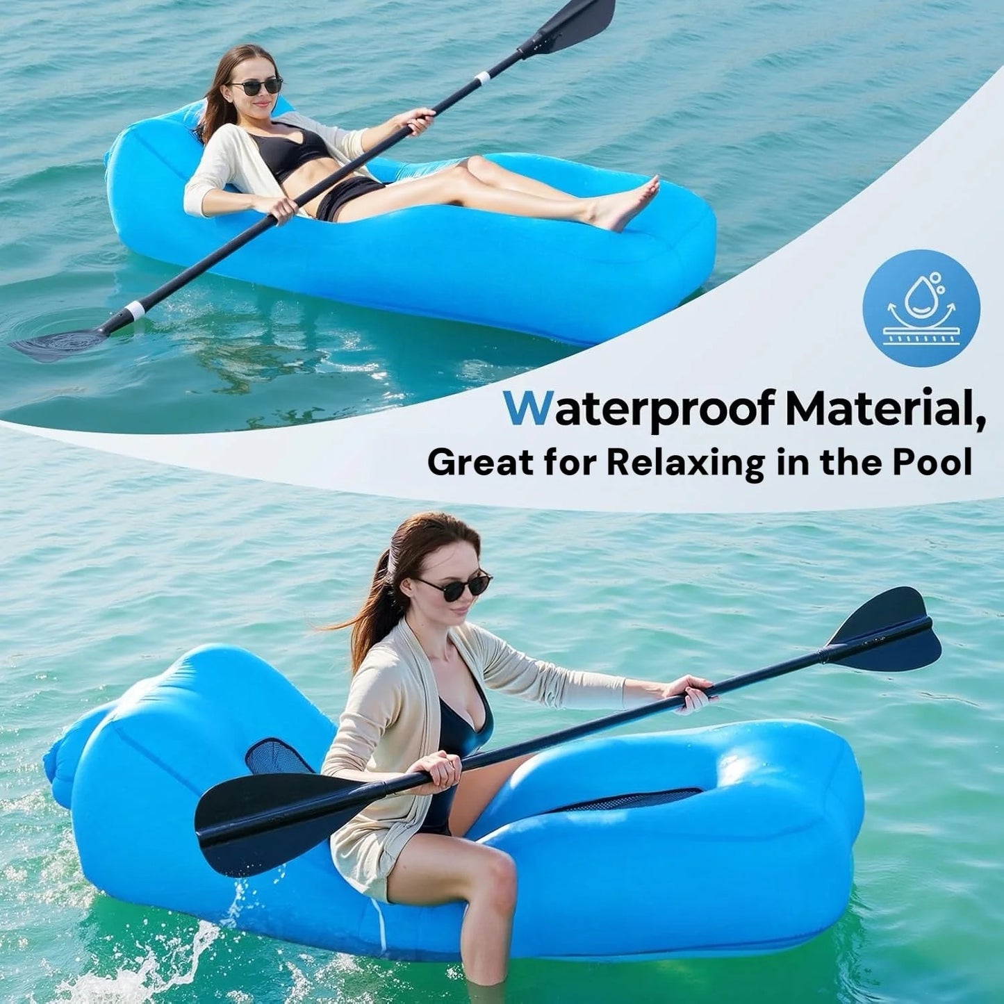 AeroLounge Go – Compact Pump-Free Inflatable Lounger