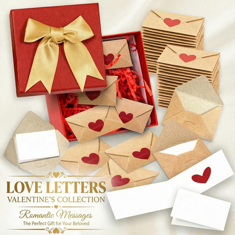 💌DIY Love Notes Box - Mini Blank Cards & Envelopes