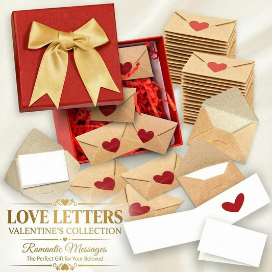 💌DIY Love Notes Box - Mini Blank Cards & Envelopes