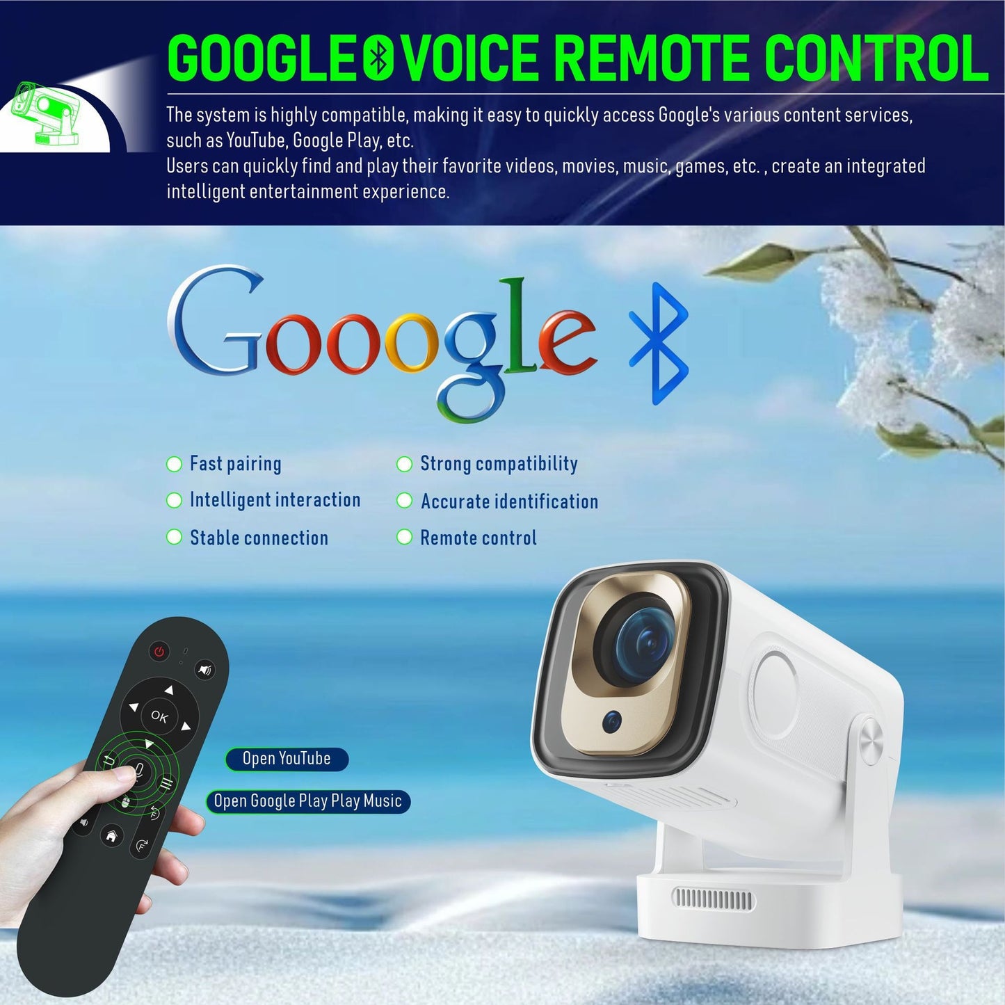 Mini HY260Pro  Portable Projector with Extra Large-Screen Display