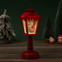 Holiday Tabletop Snow Globe Lantern