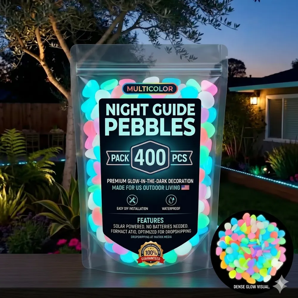 💥LAST DAY SALE 48%OFF💥🌈Colorful Glow-in-the-Dark Garden Stones