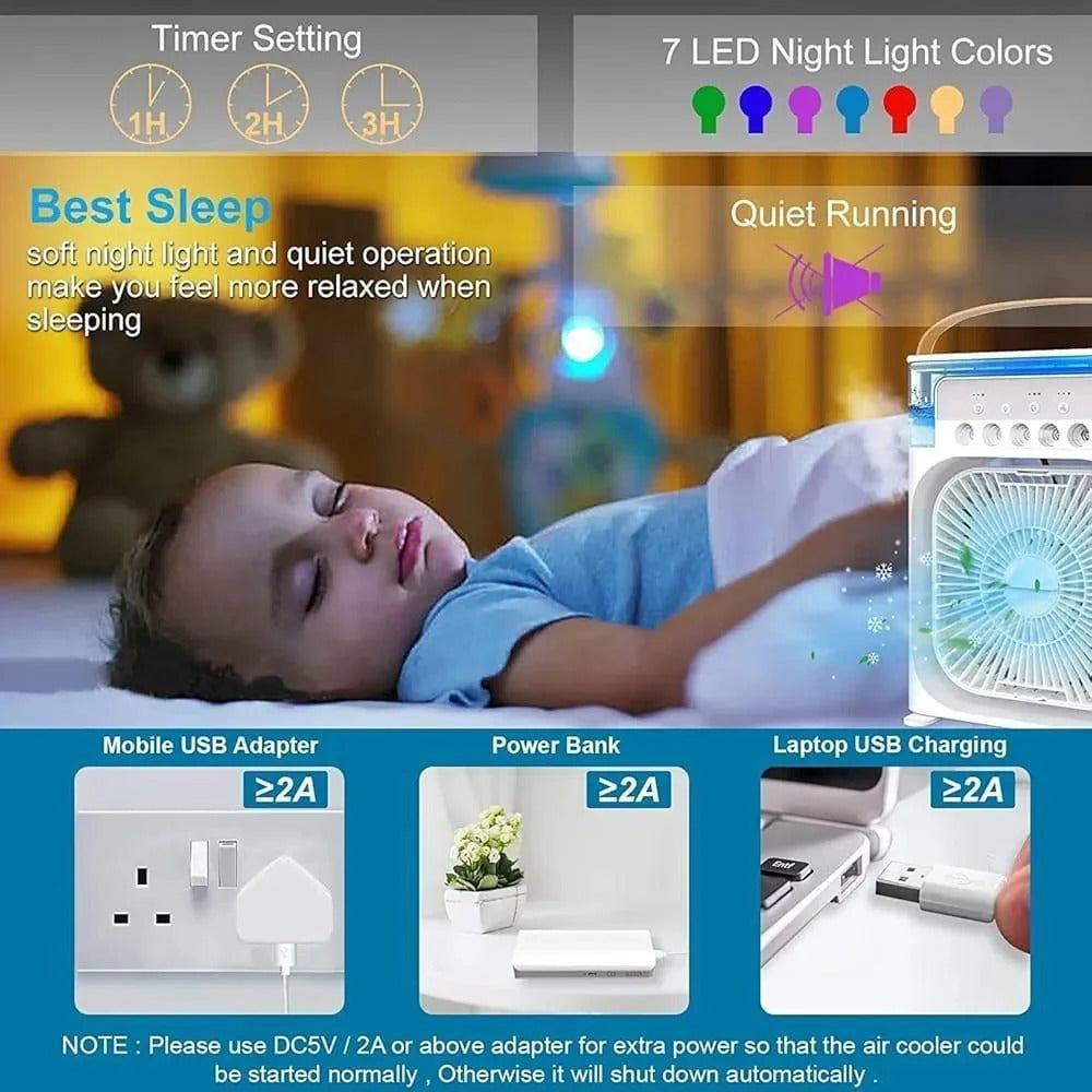 Rechargeable - Portable Mini Mist Fan