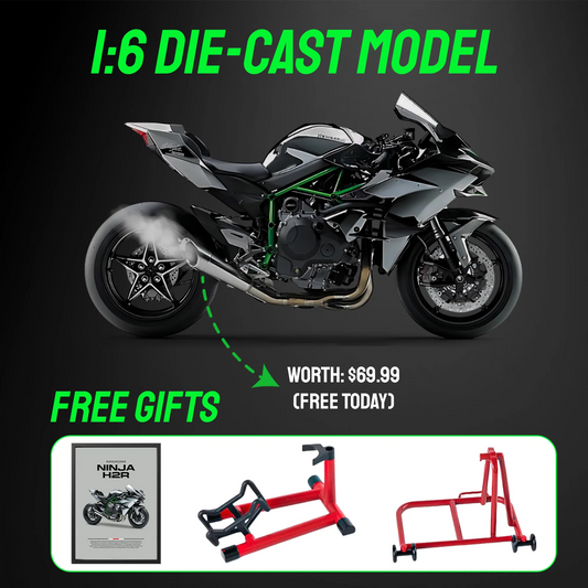 1:6 Kawasak Ninja H2R - With Smoke